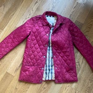 Maroon coat Burberry